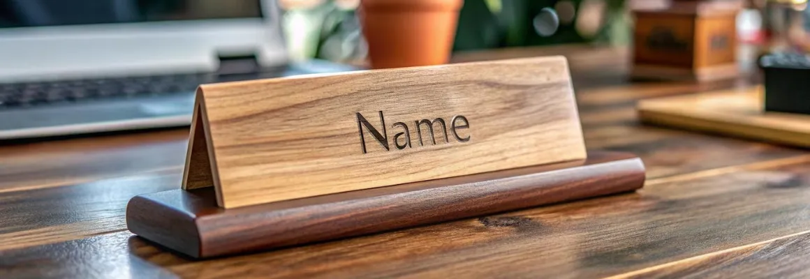 Bespoke Desk Name Plate