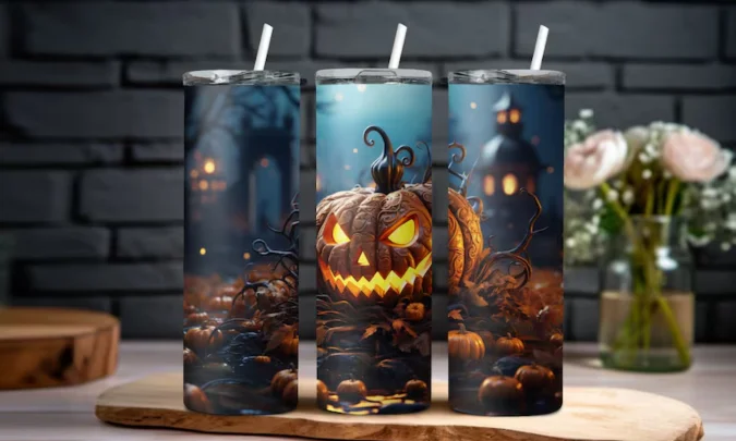 Halloween Pumpkin Tumbler