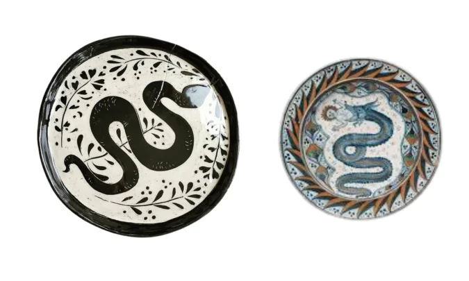 Snake Themed Decorative Plates